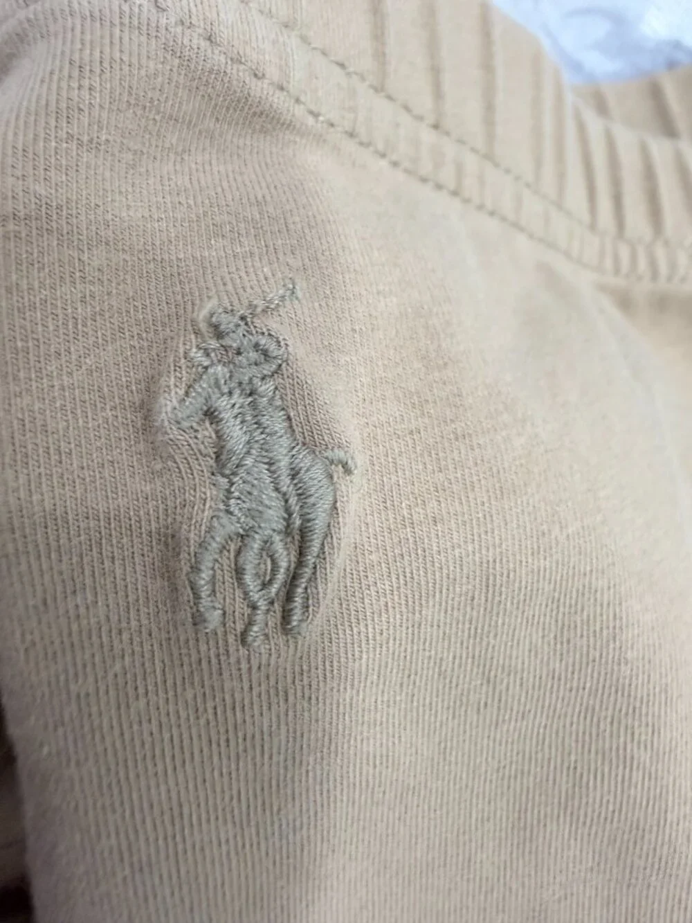 Ralph Lauren Girls XL 16 Equestrian Leggings Tan Brown Knee Patch Riding Pants